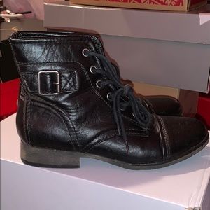 Black Combat Boots Womens Size 7